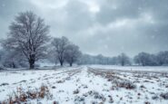 Severe snowstorm in the UK with heavy snowfall