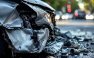 Emergency services at the scene of A96 crash in Kinellar