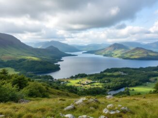 Lochside property featuring stunning views of the landscape