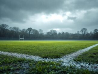 Scene of the tragic incident at Kendal Rugby Club